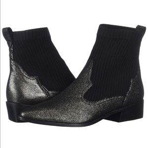 Cecelia New York Tomas Boot Wm Pewter/Blk Size 6B